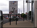 Road junction and sign