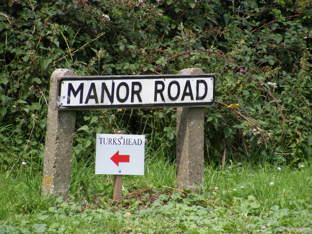 Manor Road sign