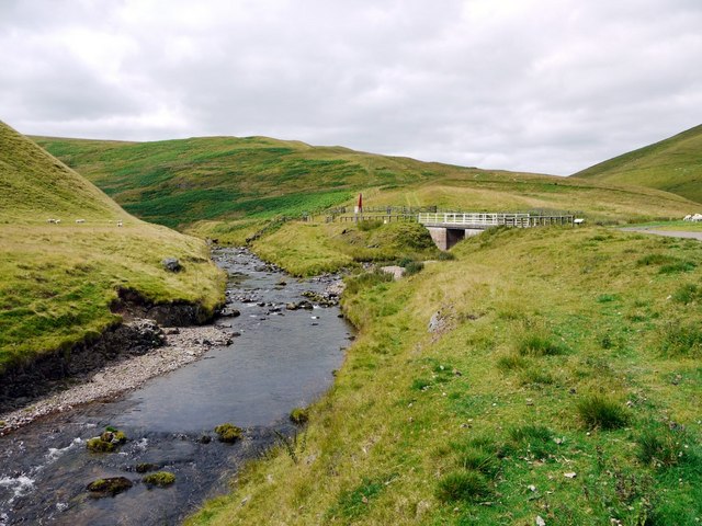 Junction of Rowhope Burn and River Coquet