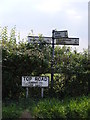 Roadsign on Boulge Road