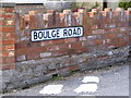 Boulge Road sign