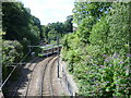 Tram rounds the curve heading for Sandilands