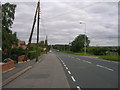 Melton Road (A18) heading out of  Wrawby