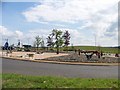 NS8353 : A relict of industry on the roundabout for the A73 and A721 junction by Elliott Simpson