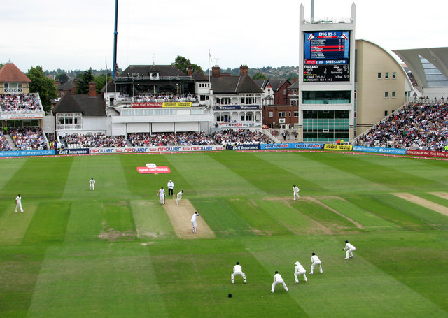 Trent Bridge Cricket Ground: the first day of the 2011 England-India Test Match