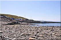NG5113 : Shoreline and pier at Elgol by Steven Brown