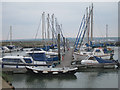 Sailing boats at Hoo Marina