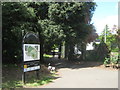 Footpath junction in Poverest Park