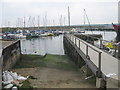 Slipway and pier in Hoo Ness Yacht Club