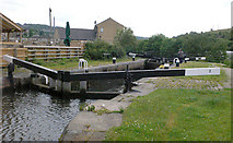 SE0623 : Sowerby Bridge Lock 2 from above by Mike Todd