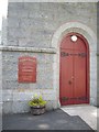 NJ5210 : Entrance to Cushnie & Tough Parish Church by Stanley Howe