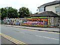 Colourful mural, Maesglas, Newport