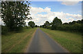 Straight ahead nothing but fields and sky