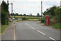 Kexby road junction and phone box