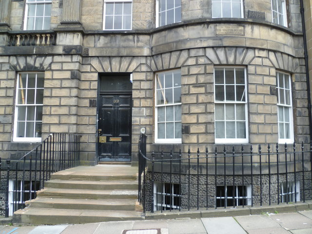 Home of Sir Walter Scott, North Castle Street