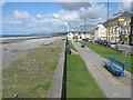 Borth beach and promenade