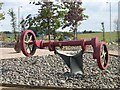 A crankshaft on the roundabout for the A73 and A721 junction