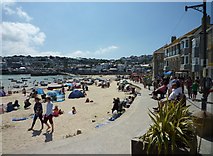 SW5140 : St. Ives promenade and beach by Maurice D Budden