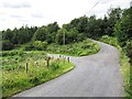 Rural road junction between Lanark and Cartland