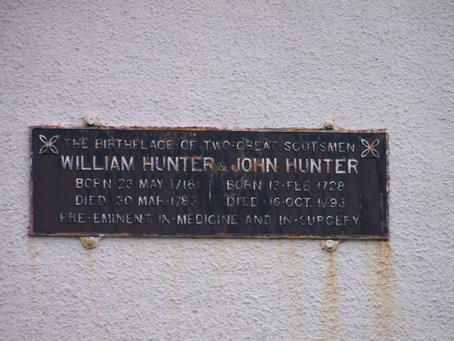 Plaque on Hunter House Museum, East Kilbride