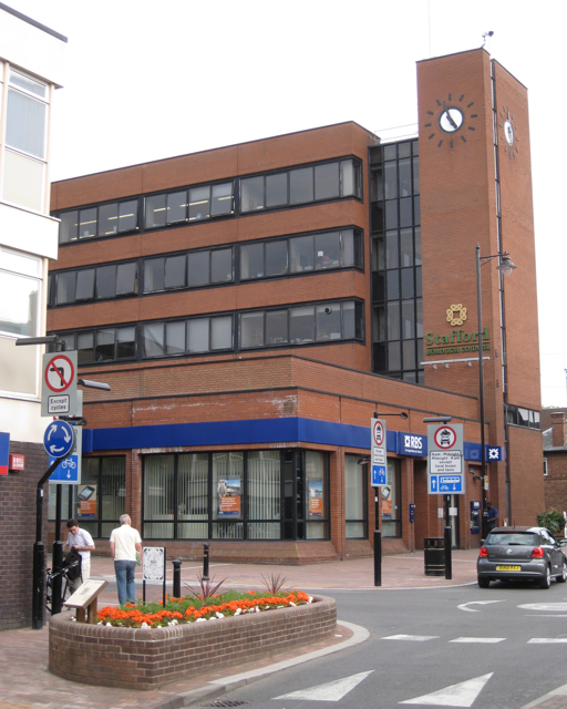 West end of Stafford Borough Council's offices 