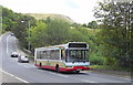 Bus, Rochdale Road (A680) Bridge Mills, Edenfield