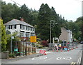 Temporary traffic lights, Neath Road, Resolven