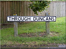 TM2648 : Through Duncans sign by Geographer