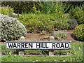 Warren Hill Road sign