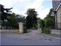 TM2648 : Cemetery Entrance off Warren Hill Road by Geographer