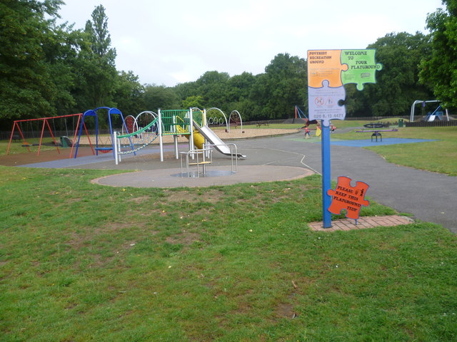 Playground in Poverest Recreation Ground
