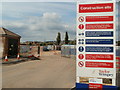 Construction site entrance, Lysaght Village, Newport