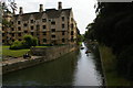TL4458 : Cambridge: River Cam, looking upstream from King's College by Christopher Hilton