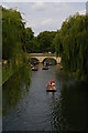 TL4458 : Cambridge: River Cam, looking downstream from Garret Hostel Bridge by Christopher Hilton