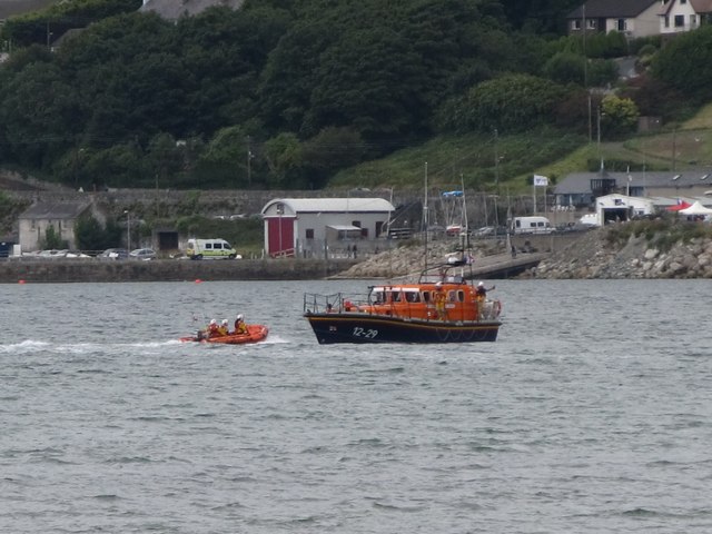 Newcastle's two lifeboats stationed off the Lifeboat Station
