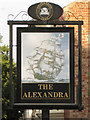 The Alexandra - pub sign