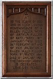 TQ2077 : St Michael, Elmwood Road, Sutton Court - Memorial by John Salmon