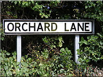 TM2348 : Orchard Lane sign by Geographer