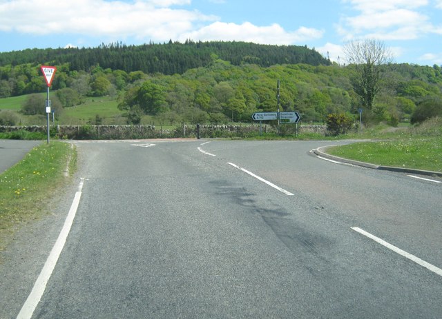 New Galloway Road at the junction with the A712
