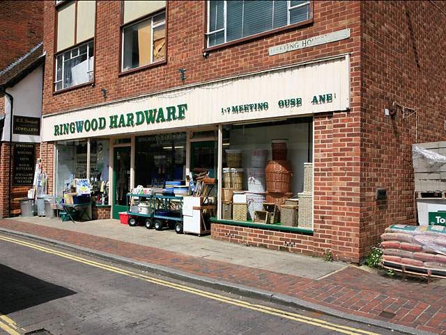 Ringwood Hardware shop front, Meeting House Lane