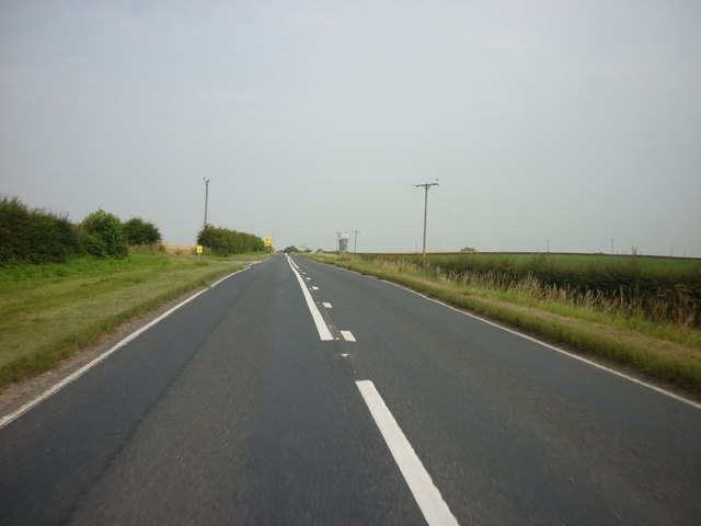 Looking north along the B6265