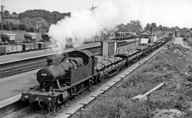 Down freight passing Magor © Ben Brooksbank :: Geograph Britain and Ireland