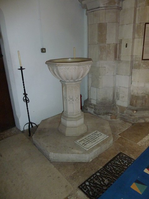 St Mary's, Micheldever: font