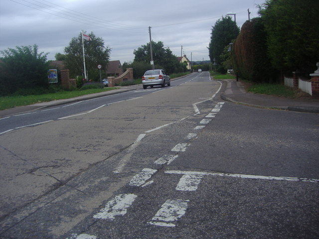 Ongar Road at junction of New Farm Drive