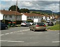 Newport : Greenfield Road houses viewed from Hillside Crescent