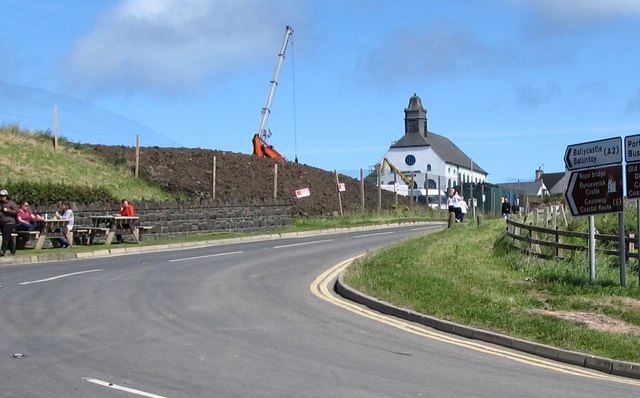 The site of the new Visitor Centre at the Giant Causeway
