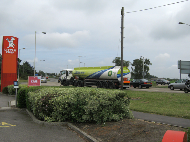 Roundabout on the A31 in St. Leonards