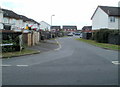 Looking along Moorland Park towards Broadmead Park, Newport