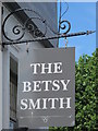 TQ2583 : Sign for The Betsy Smith, Kilburn High Road / Brondesbury Villas, NW6 by Mike Quinn