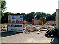 Last parts of demolished fruit warehouse